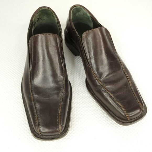 Donald J Pliner Brown Leather Loafers Shoes main image 7